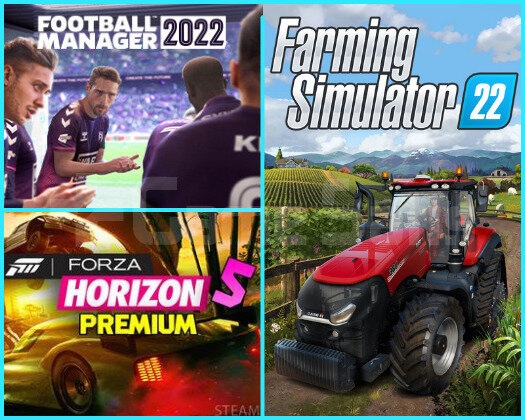 FIFA 22 + FM22 + FARMING S 22 + GARANTİ!