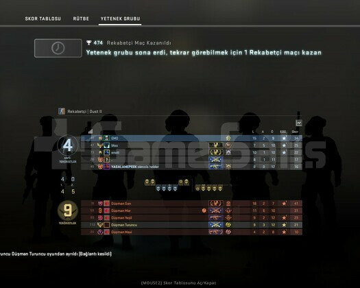 5 Madalya + 1.577 Saat CSGO