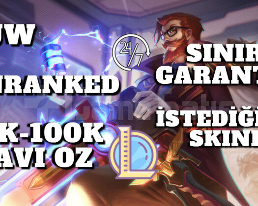 EUW İSTEDİĞİNİZ SKINLI 50K-100K GARANTİLİ UNRANKED