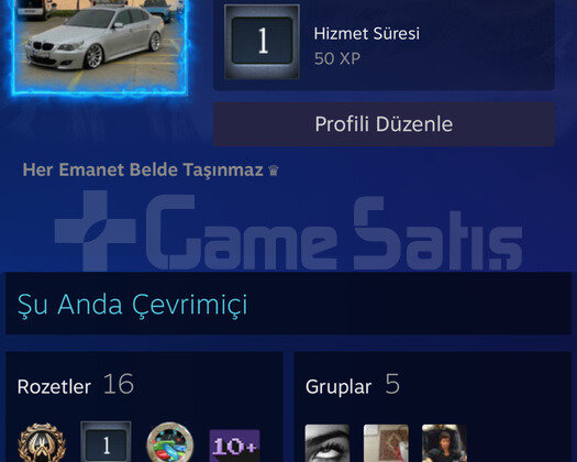 4Rozetli İlk Mail Kanıtlı No Faceit 13TL Bakiyeli