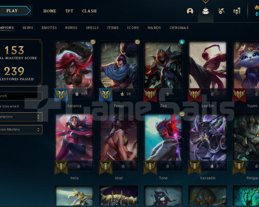 LOL EUW SAVAŞ KRALİÇESİ KATA MAİNLİ HESAP