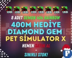 8X RAİNBOW 404 DEMON + 400 MİLYON ELMAS HEDİYE!