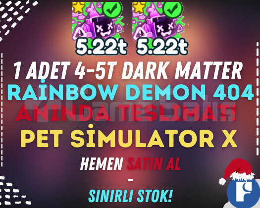 1X DARK MATTER RB 4-5T 404 DEMON + 100M ELMAS!