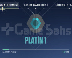 plat 1 yüksek mmr temiz hesap