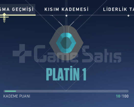 plat 1 yüksek mmr temiz hesap