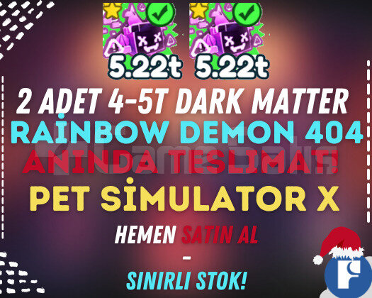 2 ADET DARK MATTER 4-5T 404 DEMON & ANINDA TESLİM!
