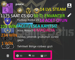 1175 SAAT l 4 MADALYA l 14 LVL STEAM l FACEİT