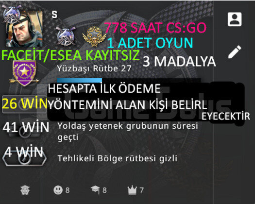 778 SAAT l 3 MADALYA l FACEİT/ESEA KAYITSIZ l İLK