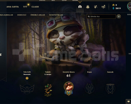 TR  54 LVL UNRANKED / Bot hesap Degildir