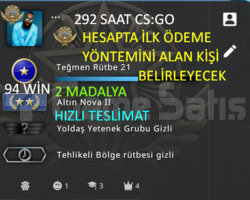 292 SAAT l 2 MADALYA l İLK ÖDEME YÖNTEMİNİ