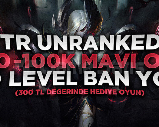 TR 50-100K GARANTİLİ 30 LVL UNRANKED HESAPLAR