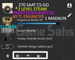 270 SAAL l 40 TL ENVANTER l 1 MADALYA l FACEİT