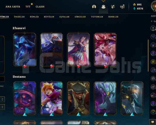 29 kostümlü unranked hesap