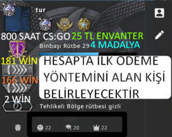 800 SAAT l 4 MADALYA l İLK ÖDEME YÖNTEMİNİ