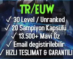 TR UNRANKED HESAP