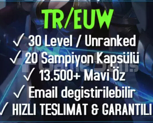 TR UNRANKED HESAP