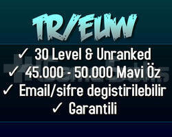 TR//EUW 45-50K Mavi Öz Unranked Hesap