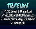 TR//EUW 45-50K Mavi Öz Unranked Hesap
