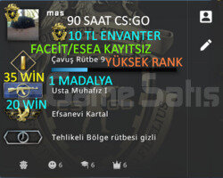 90 SAAT l FACEİT/ESEA KAYITSIZ l İLK ÖDEME YÖNTEMİ