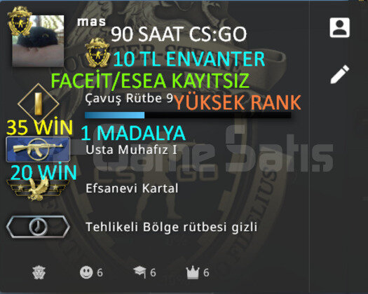 90 SAAT l FACEİT/ESEA KAYITSIZ l İLK ÖDEME YÖNTEMİ