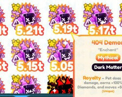 10X DARK MATTER DEMON 404 + 100M GEMS HEDİYE!