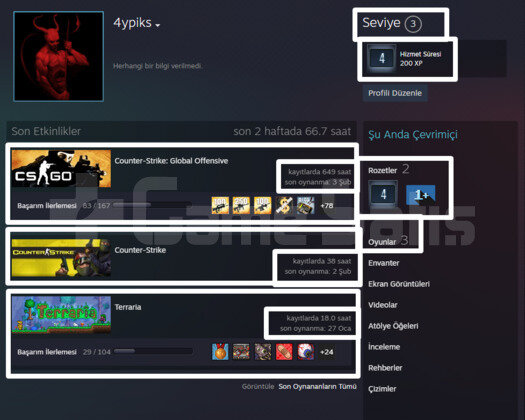 649 SAAT l 3 LVL STEAM l 2 MADALYA l LİMİTSİZ