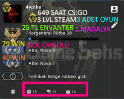 649 SAAT l 3 LVL STEAM l 2 MADALYA l LİMİTSİZ