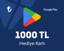 1000 TL Google Play Hediye Kartı