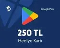 250 TL Google Play Hediye Kartı