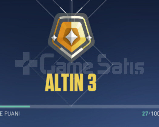 ASİL VANDALLI ALTIN 3 YÜKSEK MMR HESAP