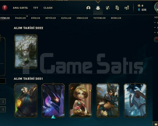 SEZON 11 ALTIN 6 KOSTUM 34 HERO SMURF HESAP