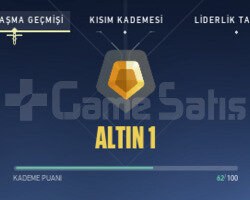 altın 1 yüksek mmr hesap