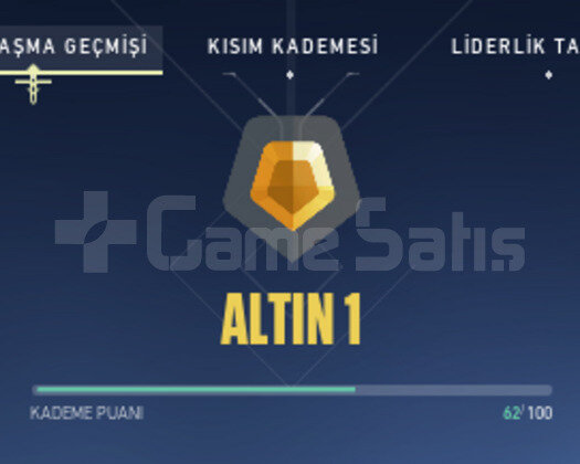 altın 1 yüksek mmr hesap
