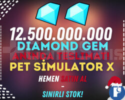 12.5B ELMAS GEM - PET SİMULATOR X & HIZLI TESLİM!