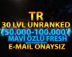 TR BAN RİSKSİZ 50K-100K UNRANKED GARANTİLİ HESAP