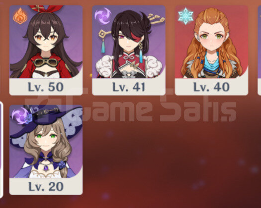 AR55 12x5 KLEE+EULA+AYAKA+BAAL+SHENHE
