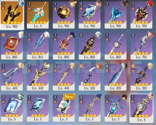 AR55 12x5 KLEE+EULA+AYAKA+BAAL+SHENHE