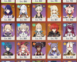 AR55 12x5 KLEE+EULA+AYAKA+BAAL+SHENHE