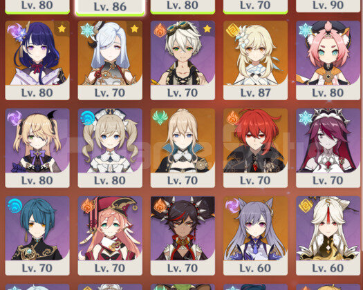 AR55 12x5 KLEE+EULA+AYAKA+BAAL+SHENHE