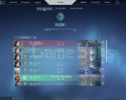 Valorant Plat 1 Hesap