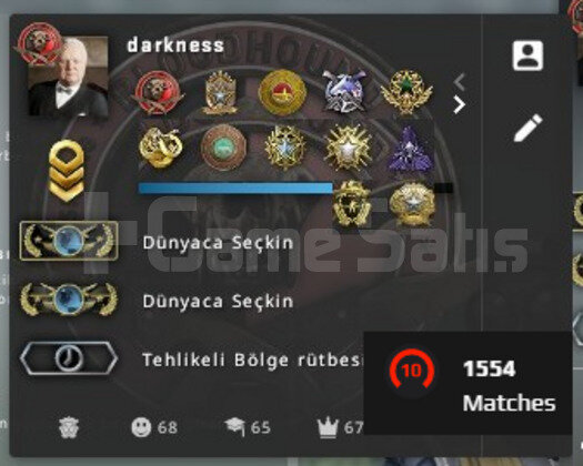 FACEİT 10 LVL 75 LVL STEAM 14 MADALYA