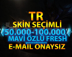 TR SKİN SEÇİMLİ 50-100K GARANTİLİ 30 LVL UNRANKED