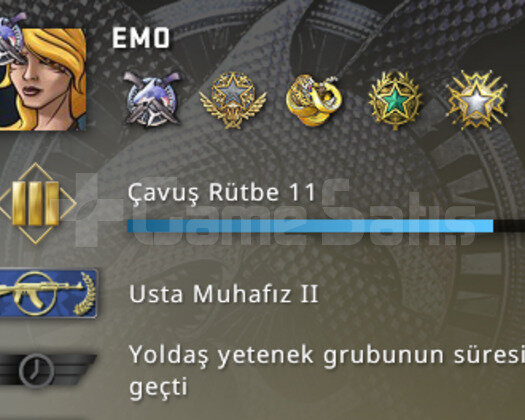 9 Madalya MG2 60 TL Envanter+1.5K CSGO+TR Hesabı