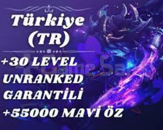 TR 50K Öz 30 LVL Unranked Hesap + Hediye