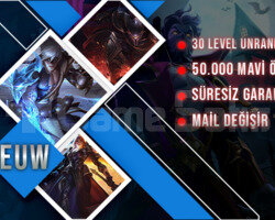 BAN YEMEZ EUW 50-70K MAVİ ÖZ UNRANKED GARANTİLİ
