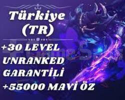 TR 50--100K Mavi Öz 30 LVL Unranked Hesap + Hediye