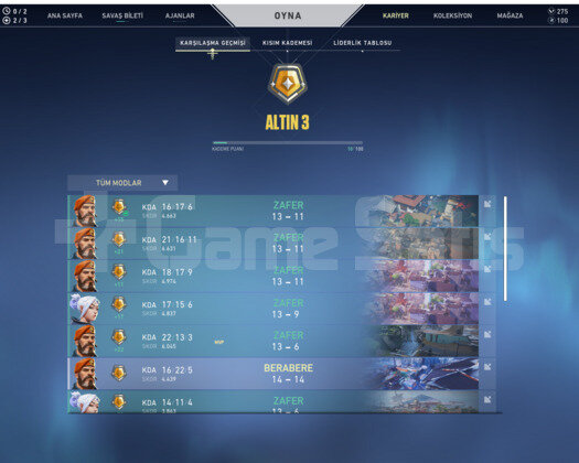 Yağmacı Hesap GOLD 3 Mailli U