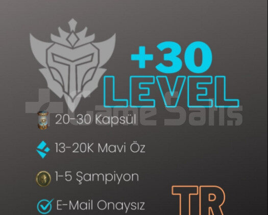 TR-EUW Kapsüllü 30 Level Unranked Hesap + Hediye