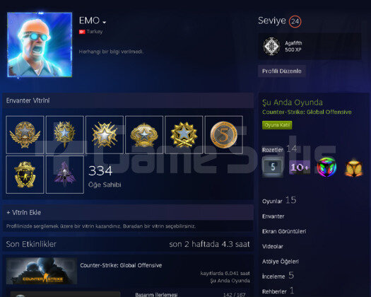 9 Madalya+Global+6K Saat+TR Garantili Hesap