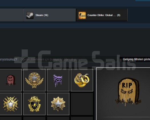 CSGO GLOBAL 300+ WİN TEMİZ 6 madalya